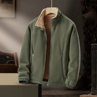 Mænds Fleece Jakke med Lynlås 2