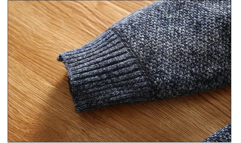 Mænds Fleece Sweater Halv-Zipper Casual 4