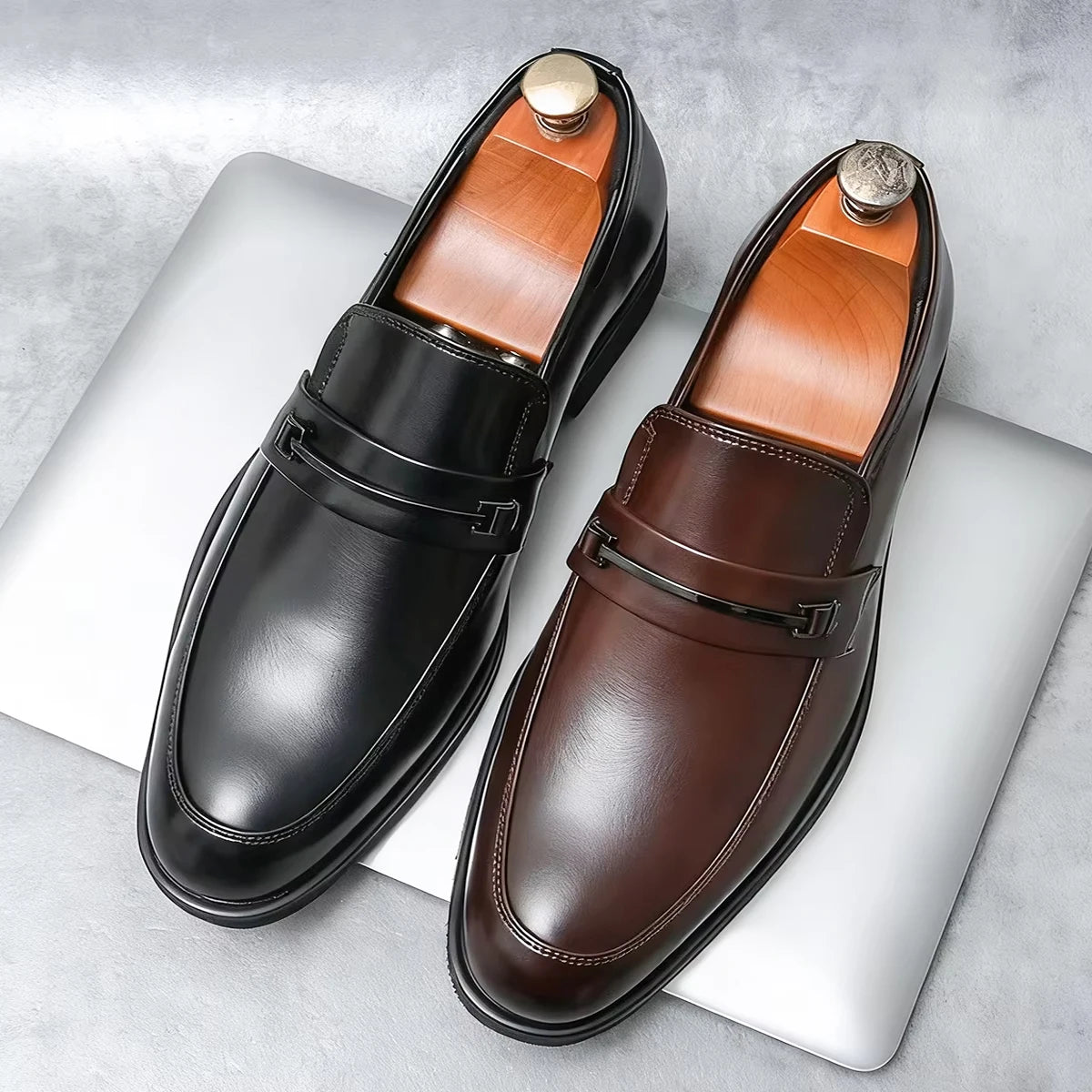 Mænds Formelle Loafers Klassisk Stil 0