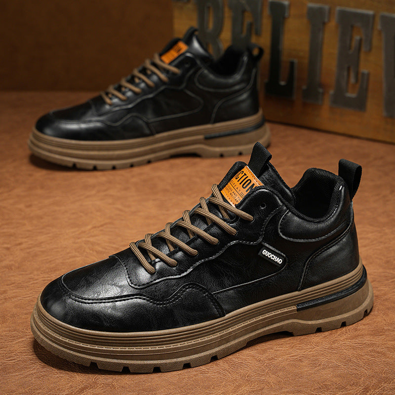 Mænds Fritidssneakers med Robust Sålsprofil Moderne Design 4