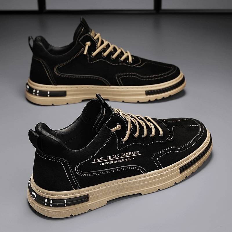 Mænds Fritidssneakers med Skridsikker Sål 4