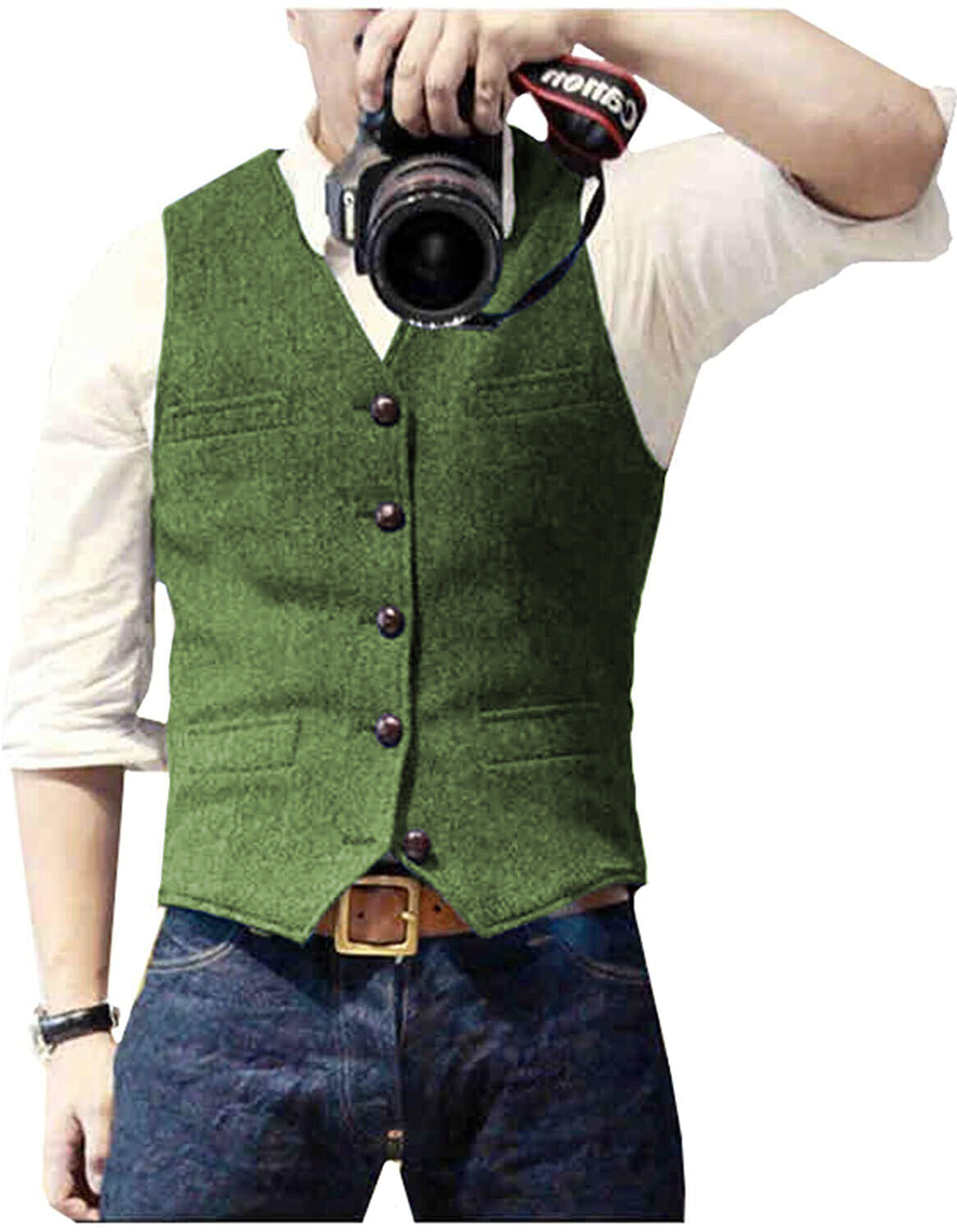 Mænds Gilet Moderne Snit 5