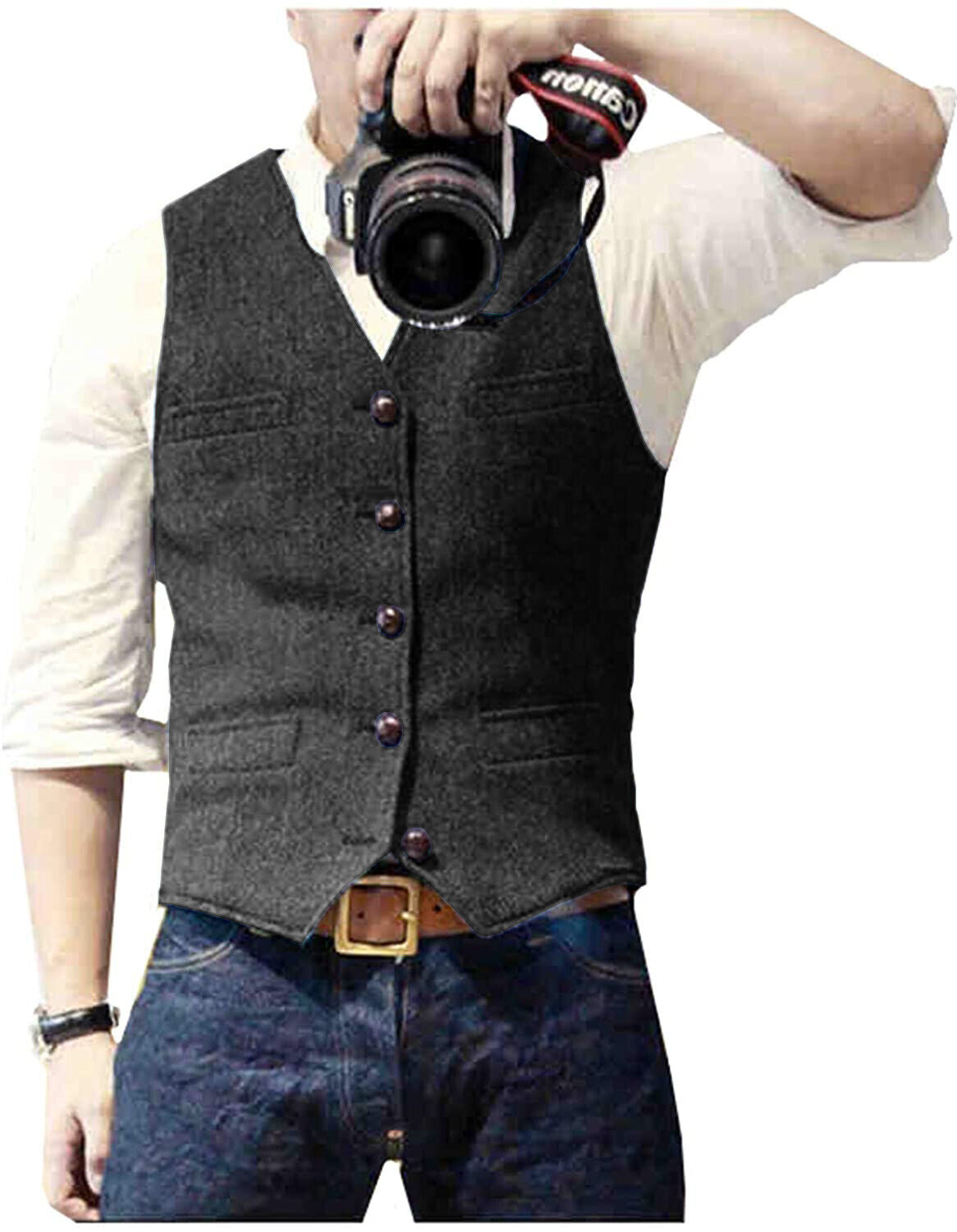Mænds Gilet Moderne Snit 6
