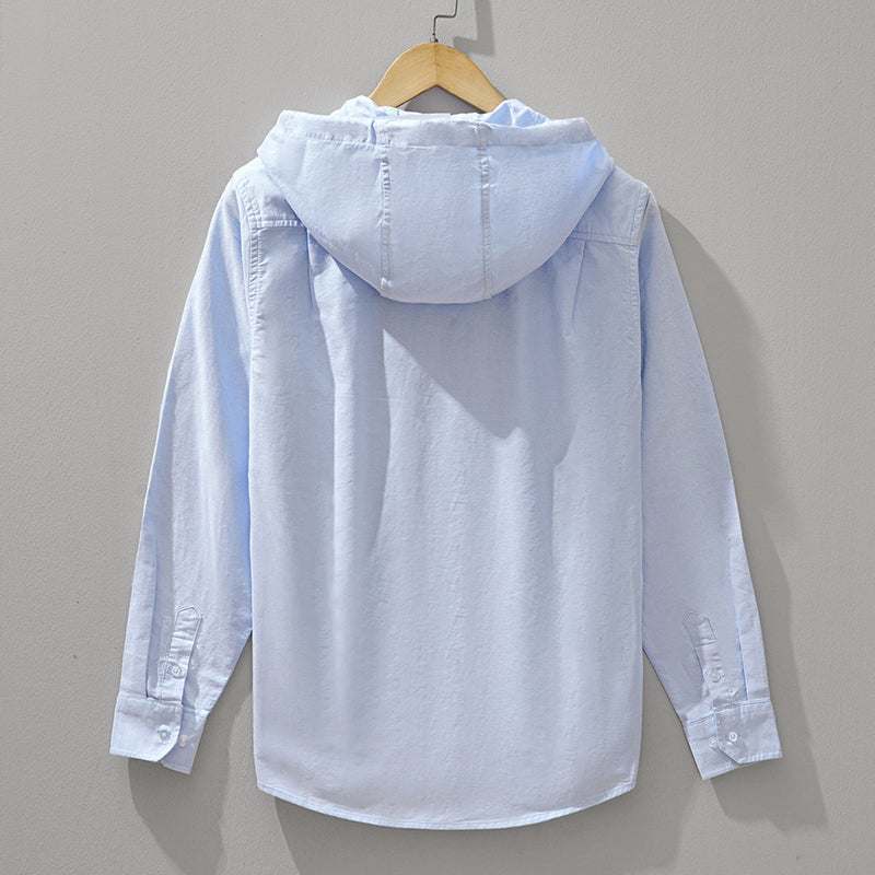 Mænds Hætte T-shirt med Lynlås 2
