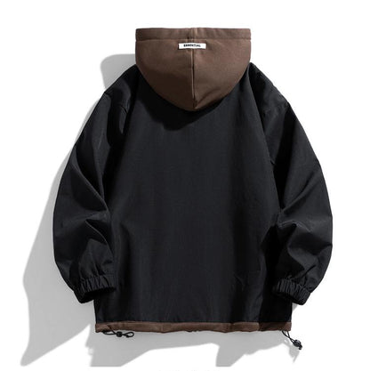 Mænds Hættejakke Oversized Lagdelt 1