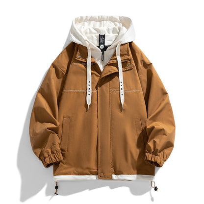 Mænds Hættejakke Oversized Lagdelt 4