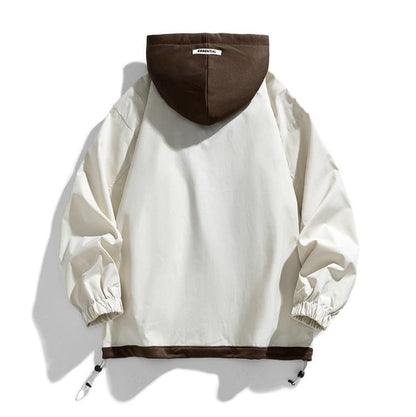 Mænds Hættejakke Oversized Lagdelt 7