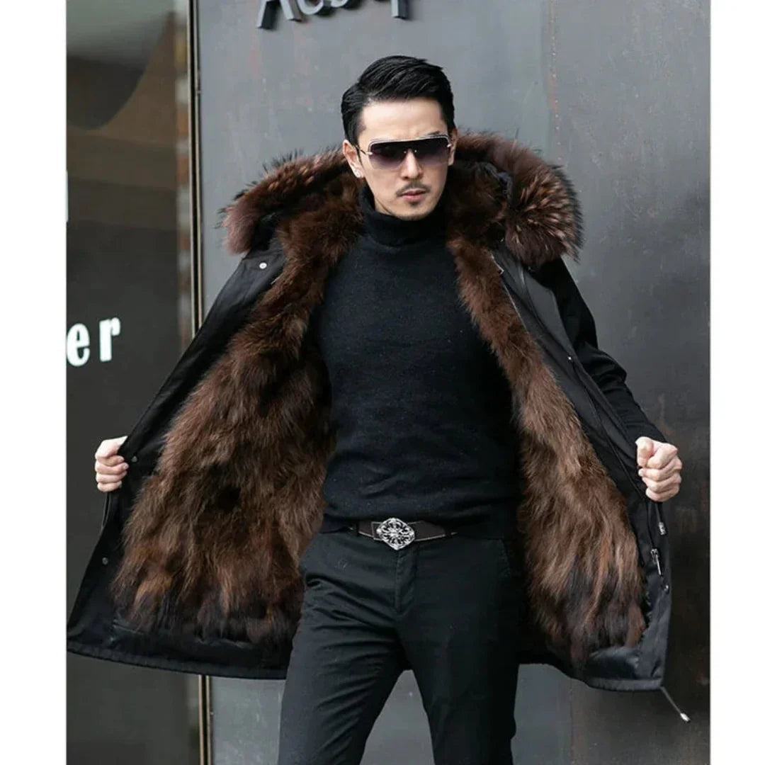 Mænds Hætteparka Moderne Langt Design 3