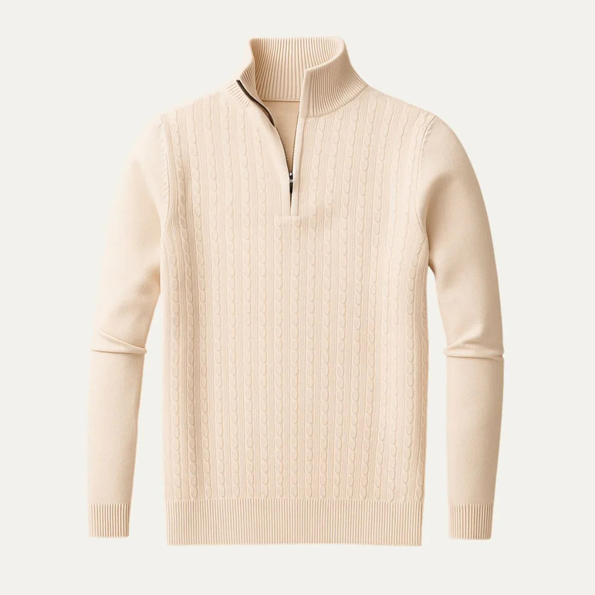 Mænds Halv Zip Jumper Casual 2