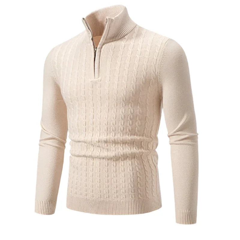 Mænds Halv Zip Jumper Casual 6