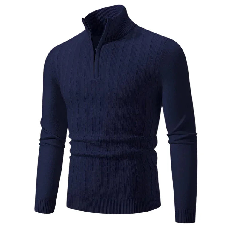 Mænds Halv Zip Jumper Casual 7