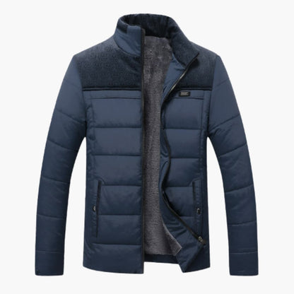 Mænds Jakke med Stående Krave og Moderne Design 1