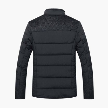 Mænds Jakke med Stående Krave og Moderne Design 3
