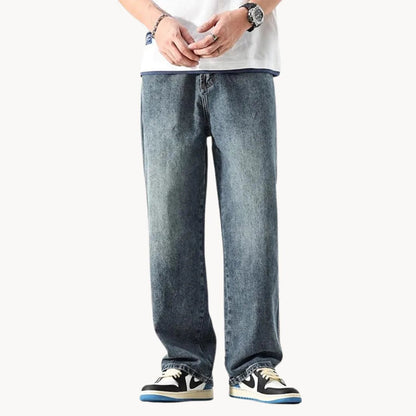 Mænds Jeans med Lige Ben og Fem Lommer 3