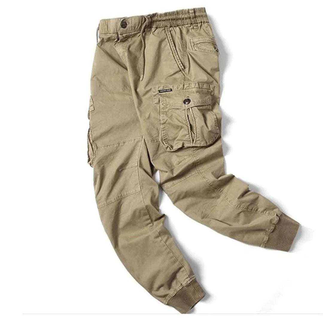 Mænds Joggerbukser med Elastisk Talje og Cargo Lommer 3