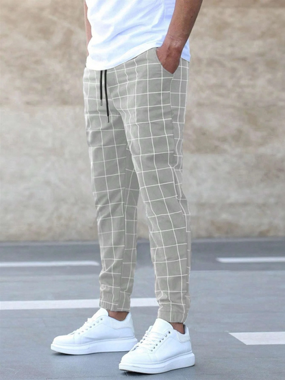 Mænds Joggers Ternede Design 1