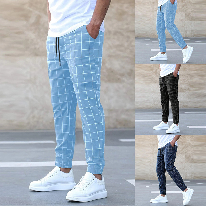 Mænds Joggers Ternede Design 4