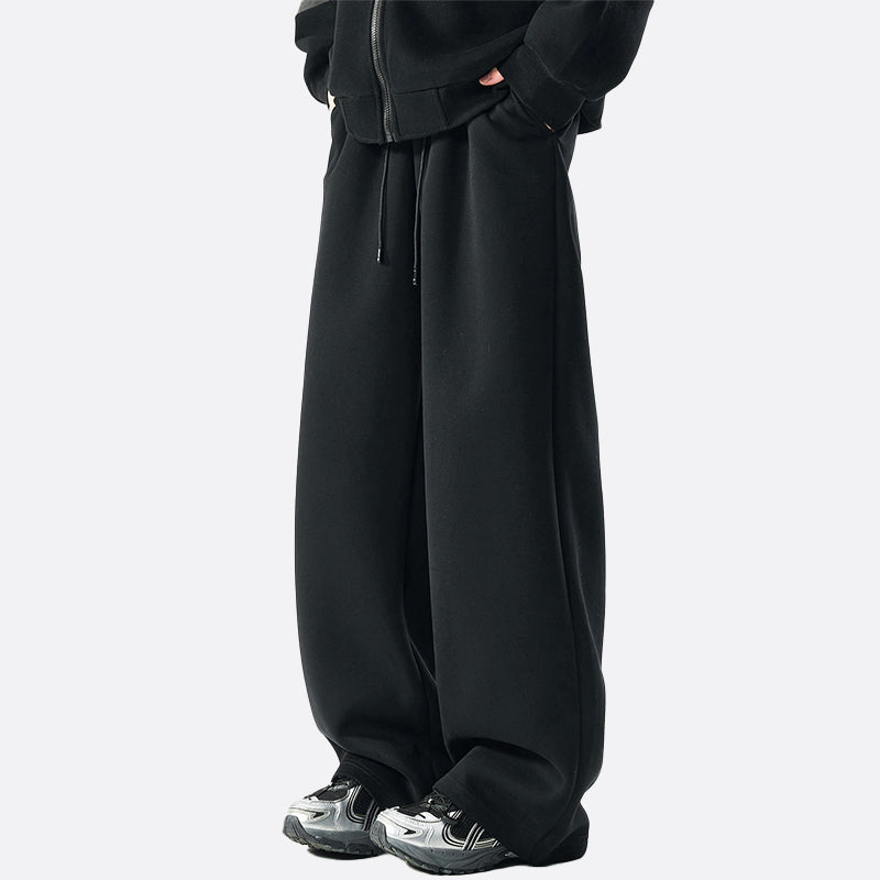 Mænds Joggingbukser med Fleecefor og Bred Ben Silhuet 1
