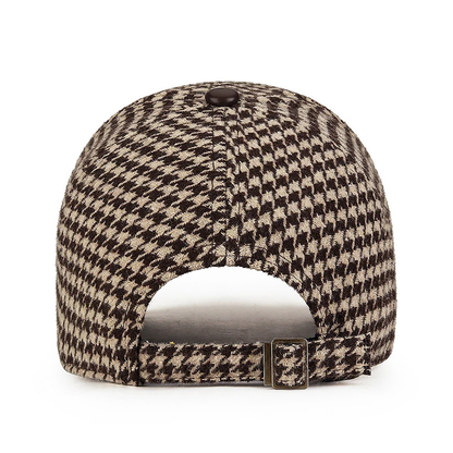Mænds Kasket Houndstooth Design Justerbar 7
