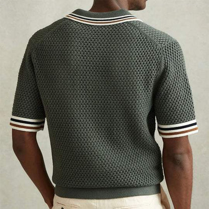 Mænds Kortærmet Poloshirt med Knaplukning 2