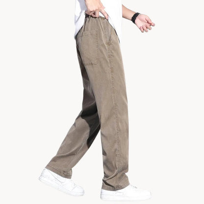 Mænds Lige Ben Jeans med Brede Silhuet 4