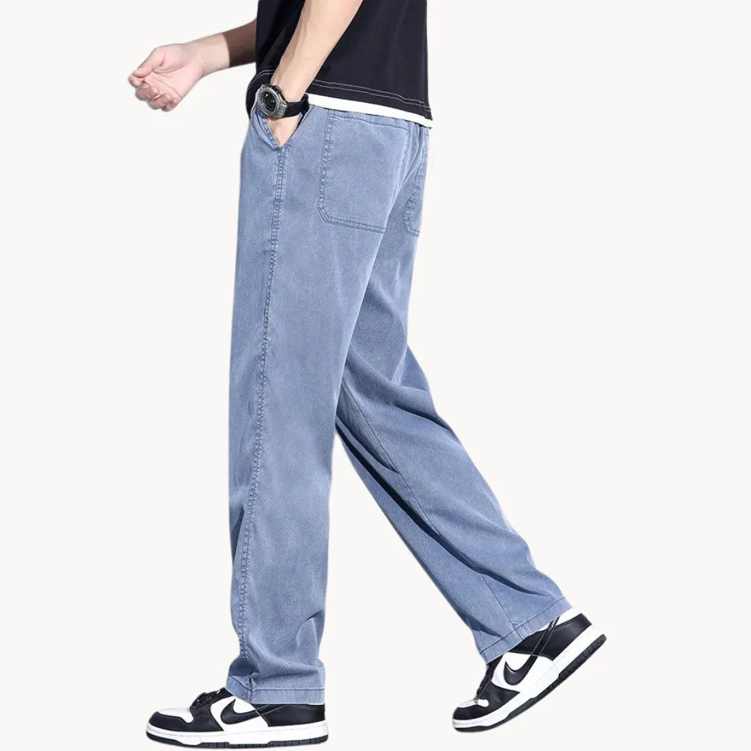 Mænds Lige Ben Jeans med Brede Silhuet 7