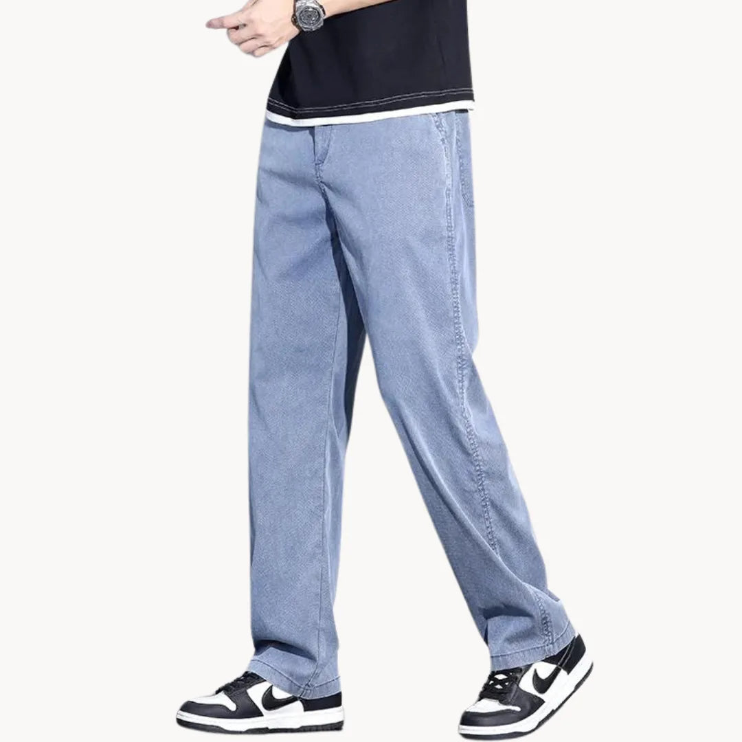 Mænds Lige Ben Jeans med Brede Silhuet 8