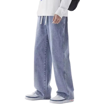 Mænds Løse Jeans med Brede Ben 0