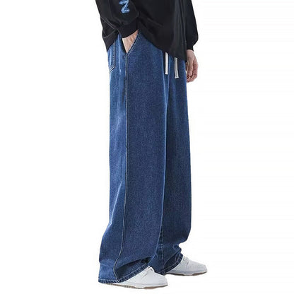 Mænds Løse Jeans med Brede Ben 2