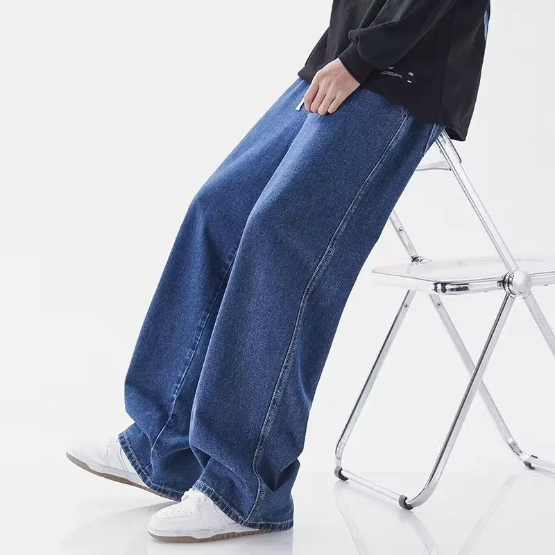 Mænds Løse Jeans med Brede Ben 3