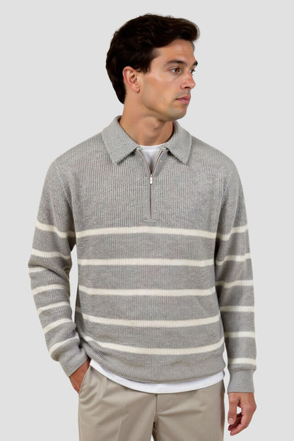 Mænds Lynlås Sweater Klassisk Stil 1