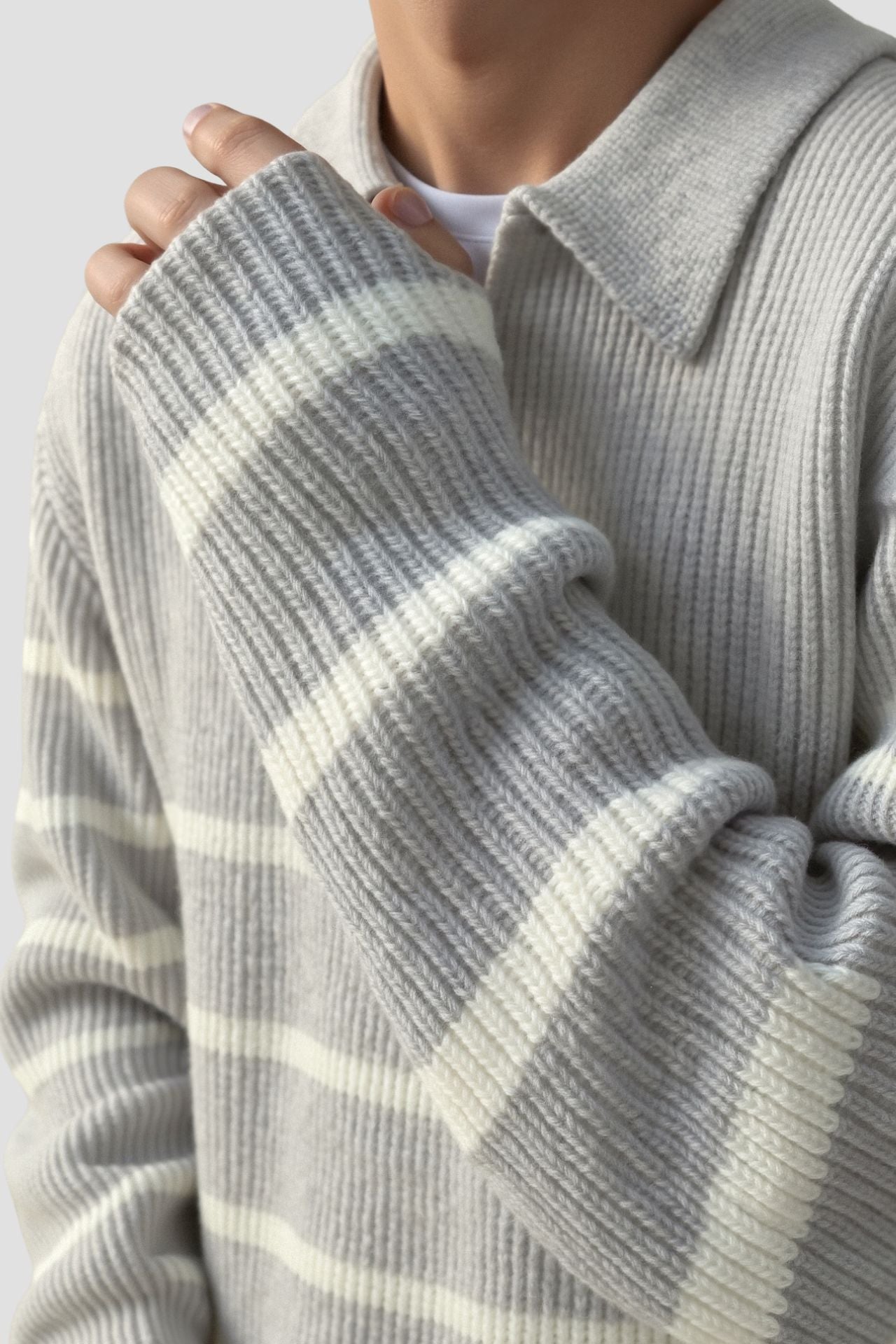 Mænds Lynlås Sweater Klassisk Stil 4