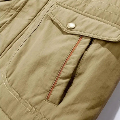 Mænds Parka med Hætte og Cargo Lommer 5