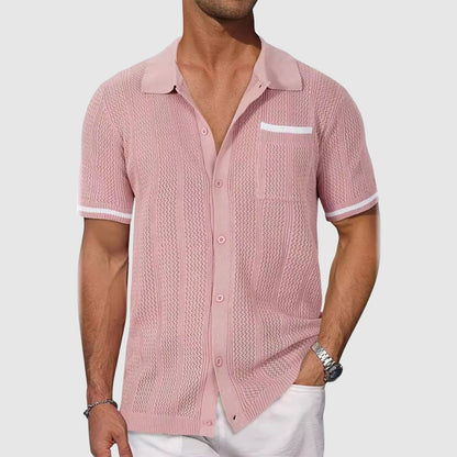 Mænds Polo Shirt Med Retro Design 1