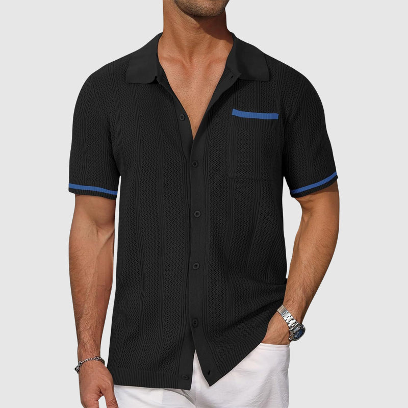 Mænds Polo Shirt Med Retro Design 2