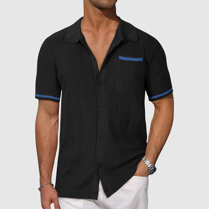 Mænds Polo Shirt Med Retro Design 2