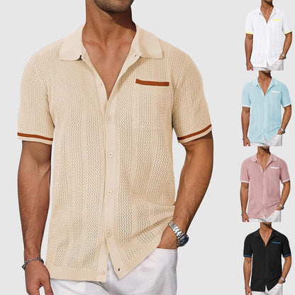 Mænds Polo Shirt Med Retro Design 5