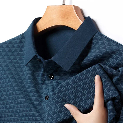 Mænds Polo Shirt Med Slående Design 6