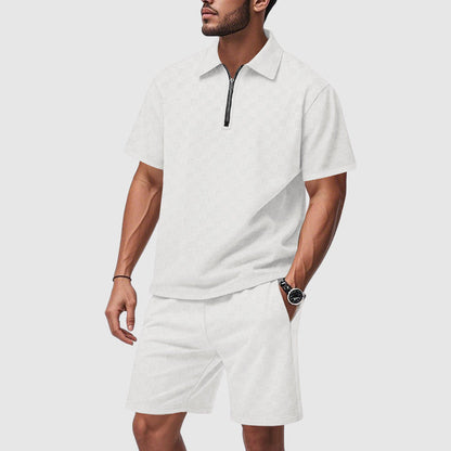 Mænds Polo T-shirt og Shorts Sæt Moderne Design 2