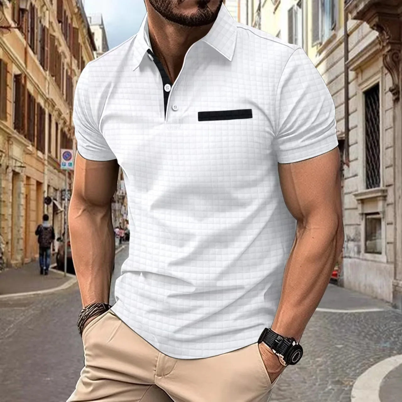 Mænds Poloshirt Casual Stil 1
