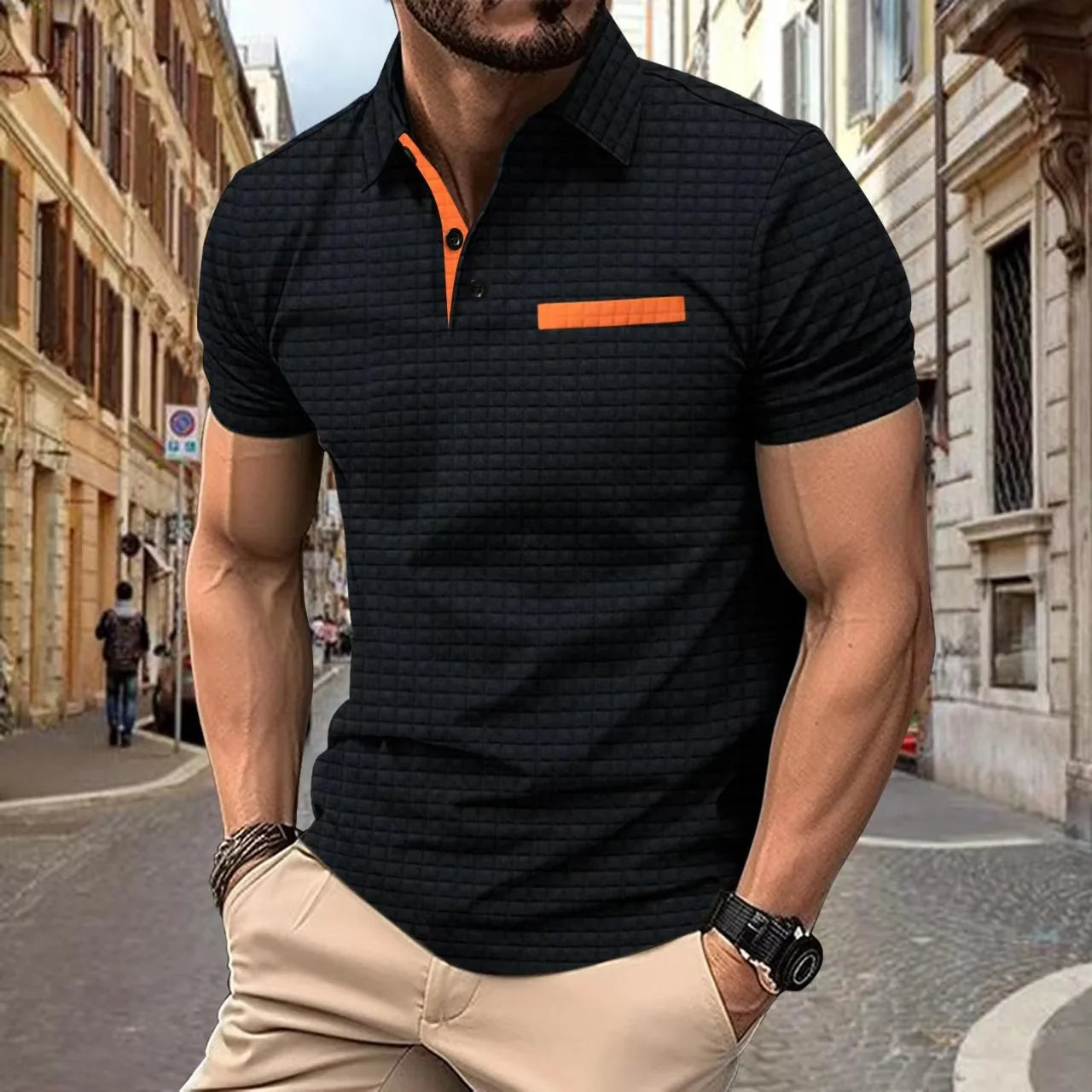 Mænds Poloshirt Casual Stil 3