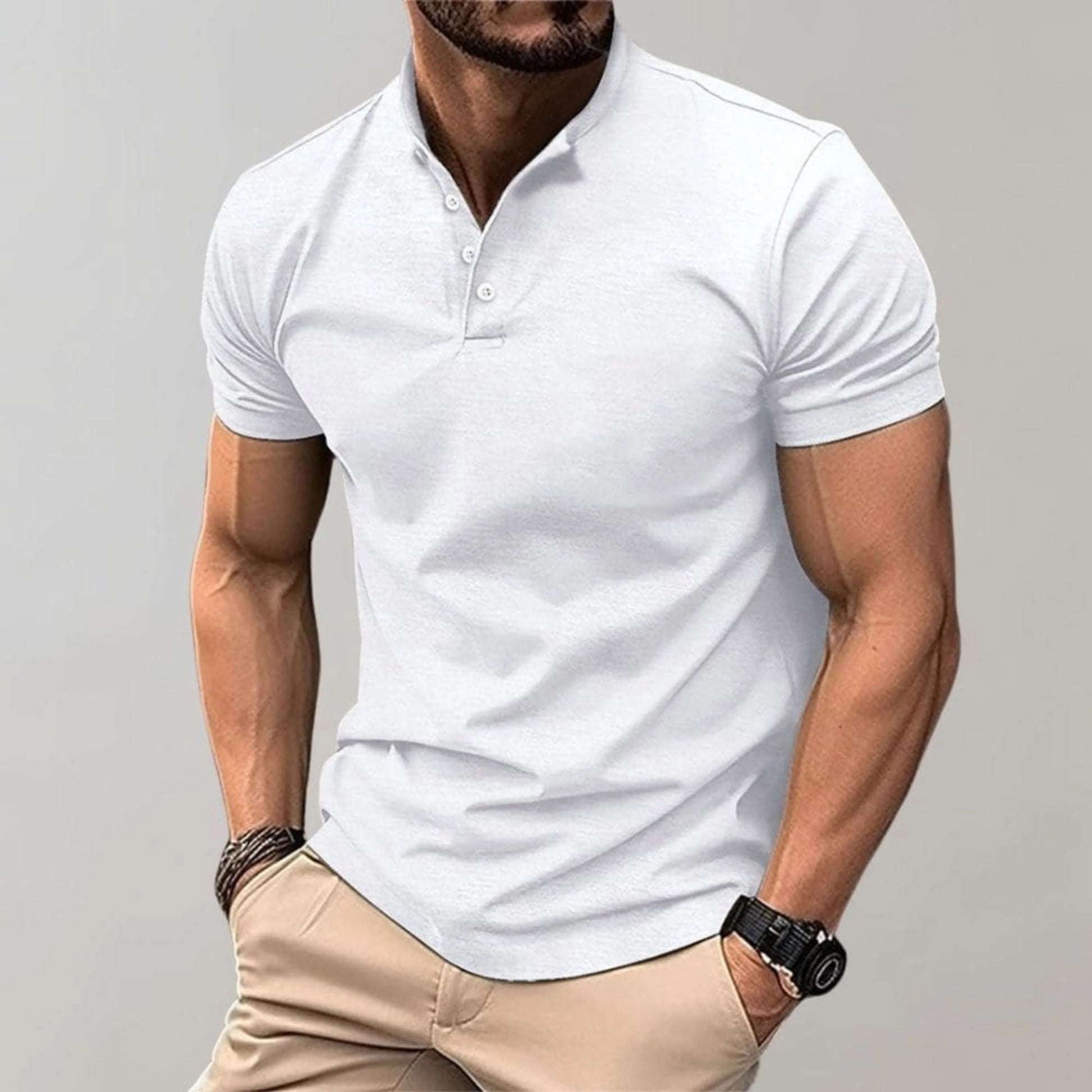Mænds Poloshirt Casual Stil 4