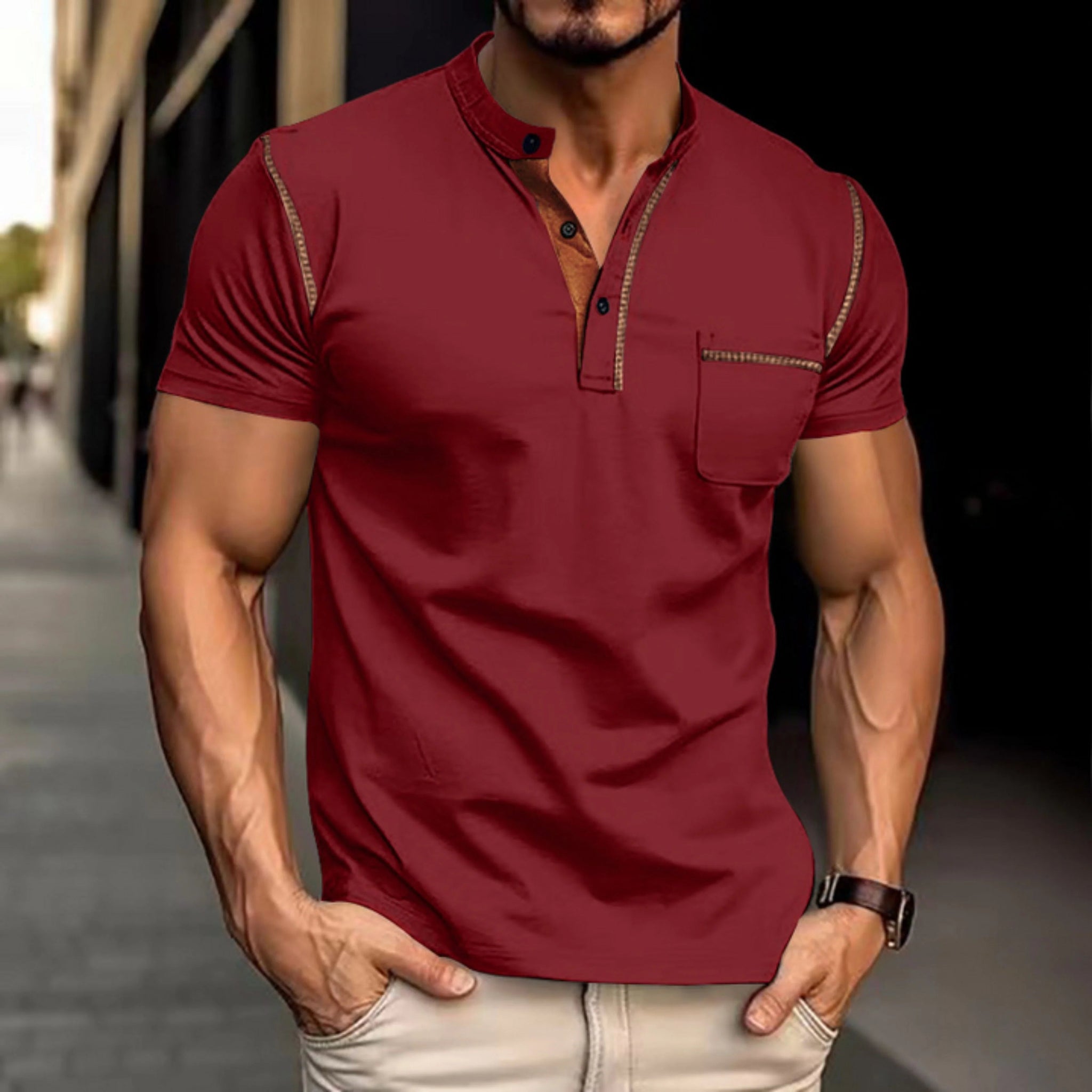 Mænds Poloshirt Klassisk Stil 2