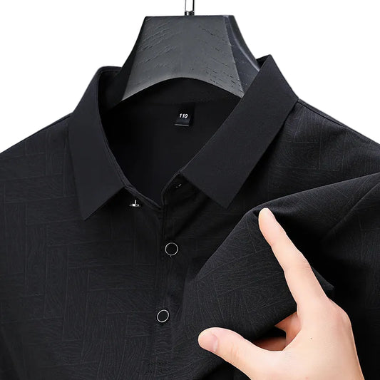 Mænds Poloshirt med Geometrisk Mønster 1