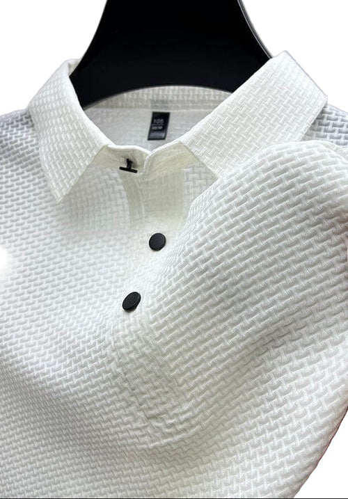 Mænds Poloshirt med Mesh Detaljer 0