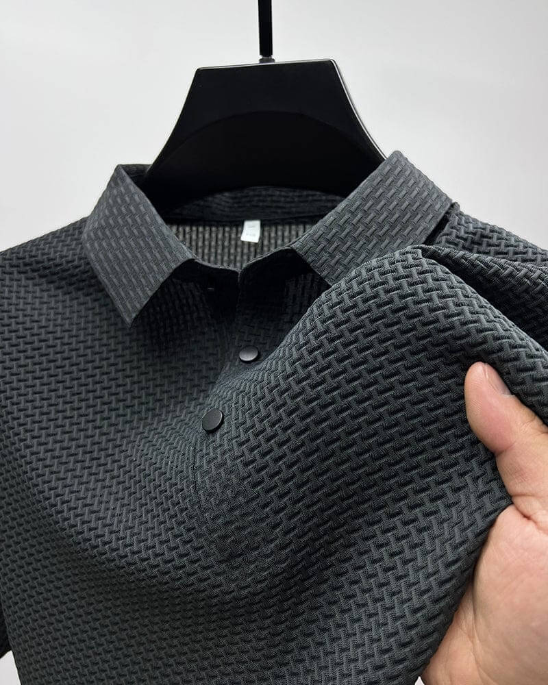 Mænds Poloshirt med Mesh Detaljer 1