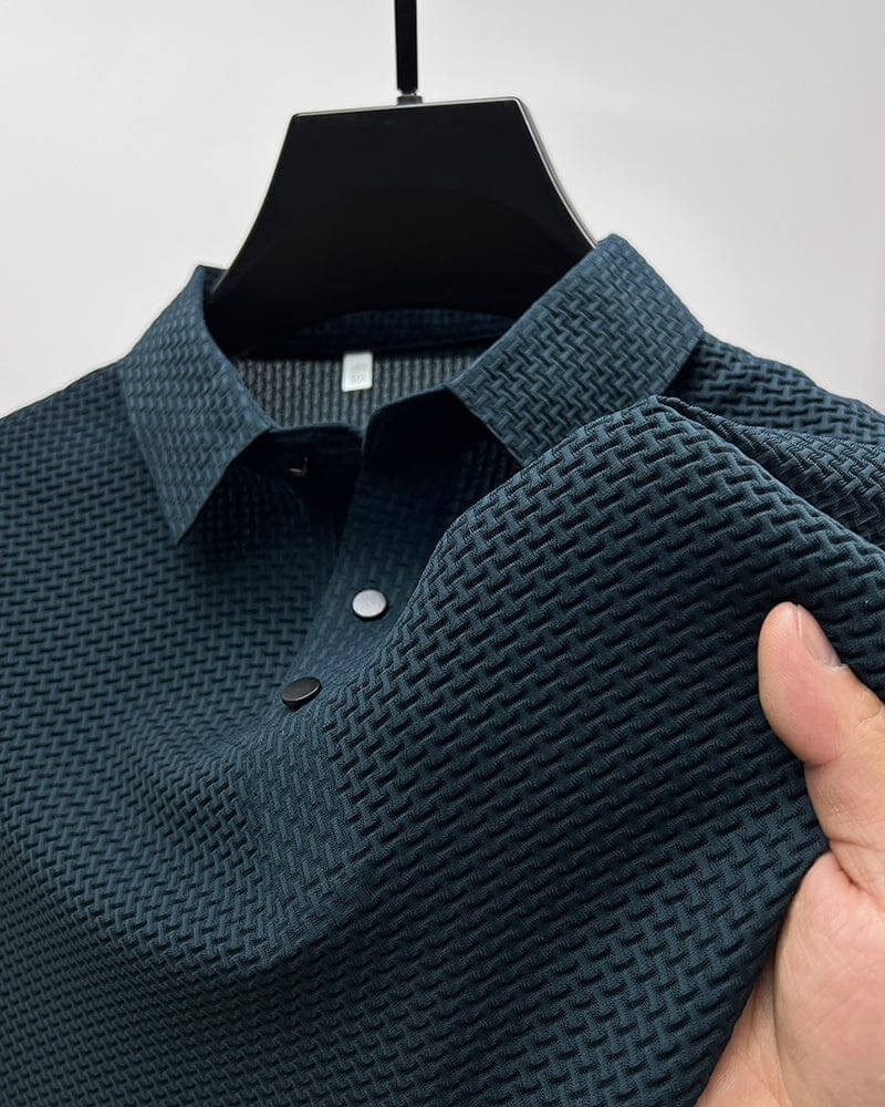 Mænds Poloshirt med Mesh Detaljer 3