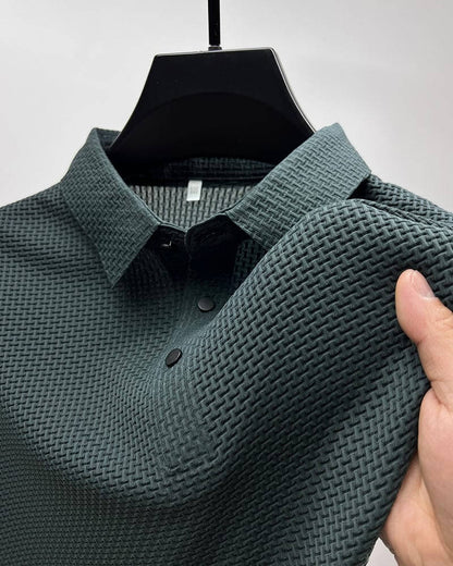 Mænds Poloshirt med Mesh Detaljer 4