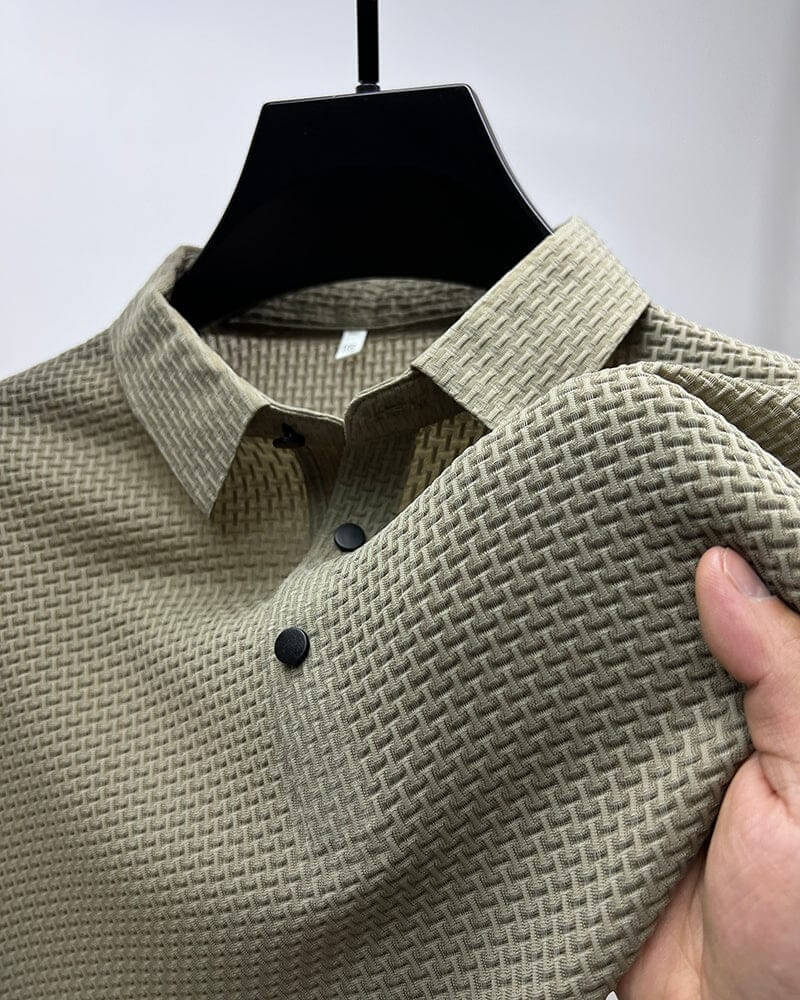 Mænds Poloshirt med Mesh Detaljer 5