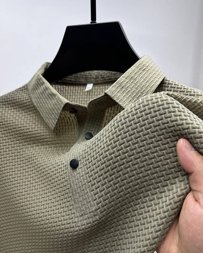 Mænds Poloshirt med Mesh Detaljer 5